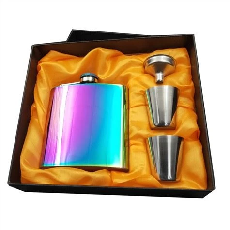 custom flask gift set